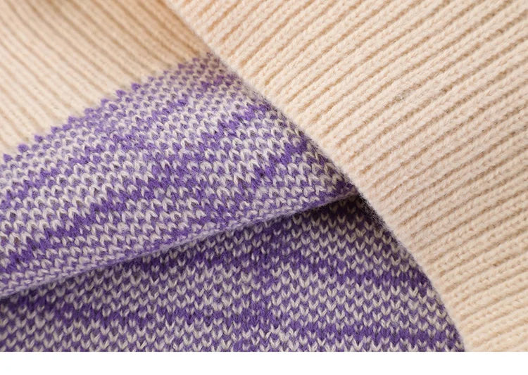 2023 Men Streetwear Sweater Hipster Spider Web Graphic Hip Hop Knitted Sweater Casual Loose Pullover Sweater Black Purple Street King Limited