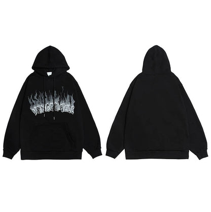 "Blue Smoke" Unisex Men Women Streetwear Graphic Hoodie Daulet Apparel