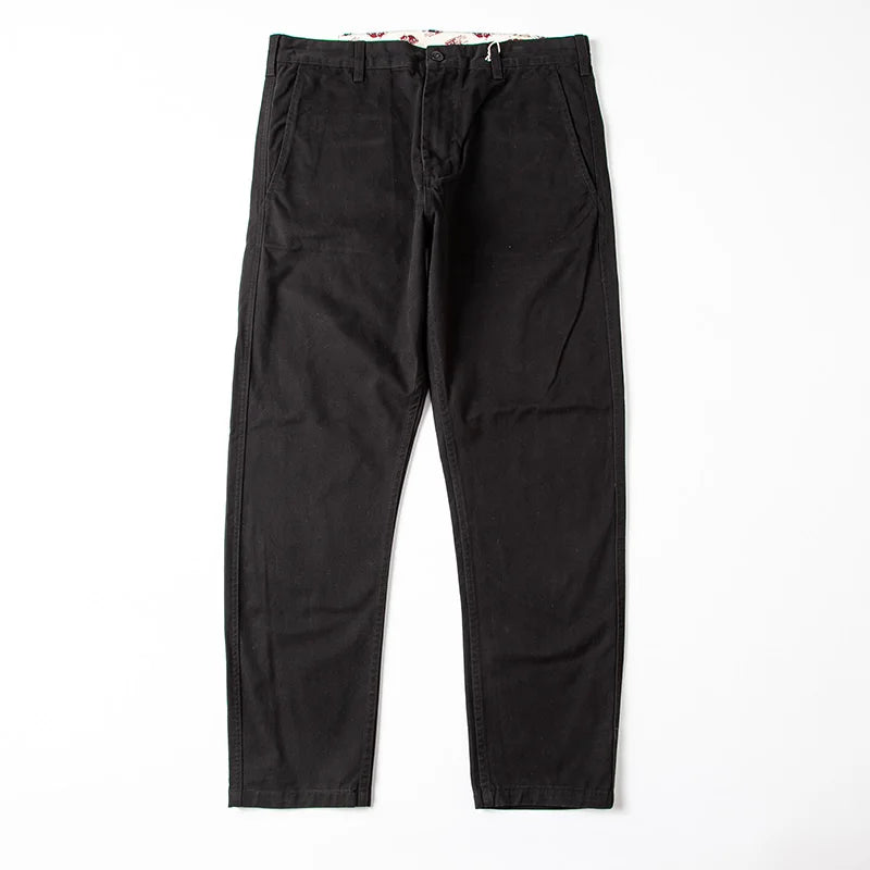 autumn winter heavyweight pure cotton thick american retro workwear khaki pants business casual mens basic solid color pants unique default style 1070