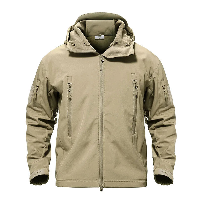 solid waterproof fleece lined jacket mens jacket softshell outwear coat windbreaker outdoor warm clothes with pockets urban fashion pants