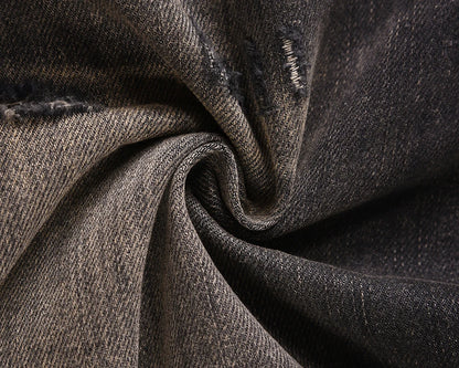 streetwear frayed hole distreesed ripped baggy jeans for men and women pantalones hombre y2k casual denim trousers oversized unique jeans style 5836