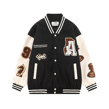 hip hop baseball jacket men streetwear letter embroidery varsity jacket men oversized fashion coat outwear unisex clothing urban fashion pants