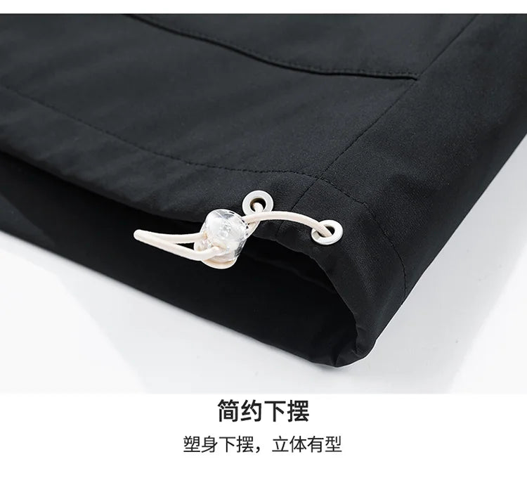 mens hooded jacket clashing colours jackets letter print jacket streetwear casual outdoor coats 2024 spring fall male clothing unique default style 5226
