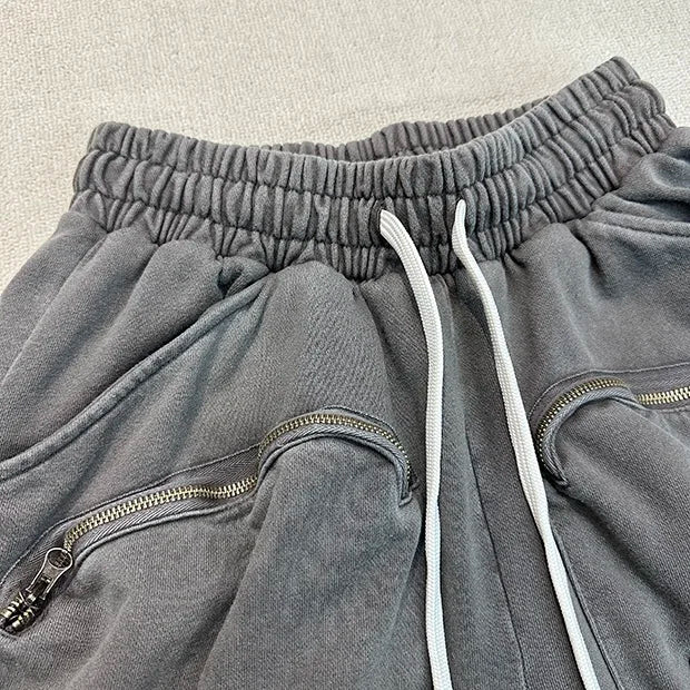 Multi-pocket zipper tactical overalls feature heavyweight shorts Street King Limited