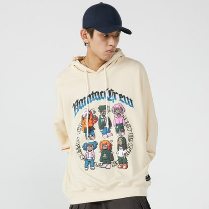 "Blue Dye" Unisex Men Women Streetwear Graphic Hoodie Daulet Apparel