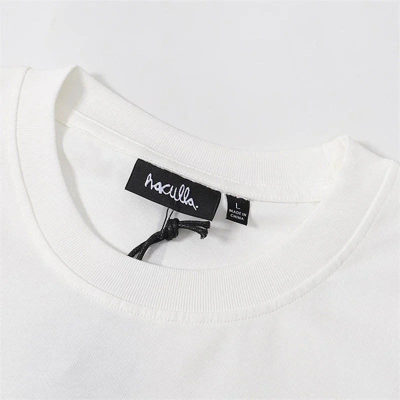 HACULLA T Shirts Men Woman Spring Summer White 1:1 Good Quality O-Neck Casual Vintage Top Tees Street King Limited