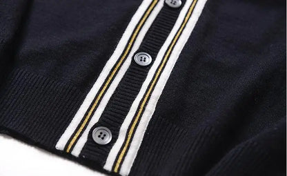 New luxury Men Luxury Winter gentleman embroidery Bees Knit Casual Sweaters Cardigans Asian Plug Size High quality Drake #E197 Street King Limited
