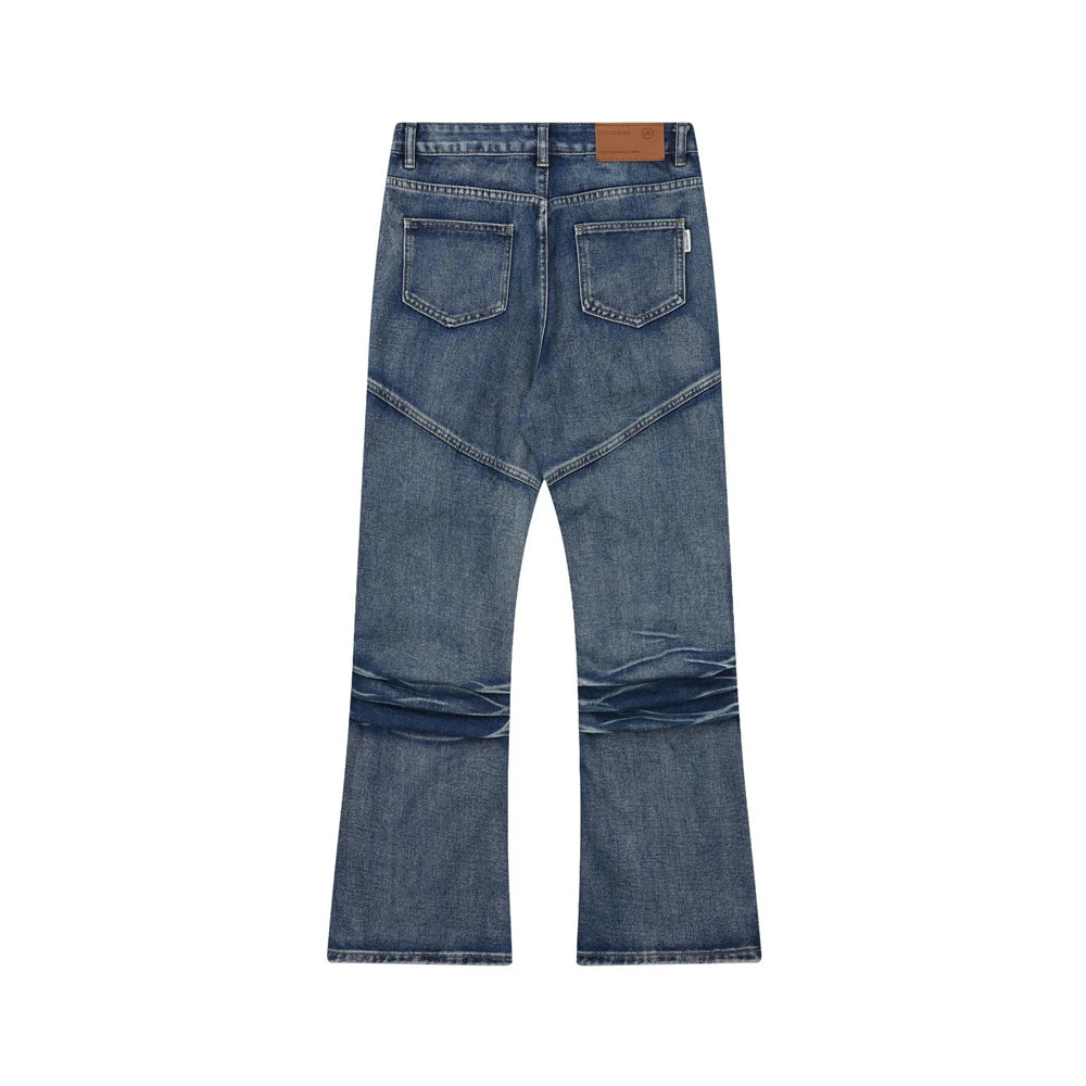 2024 multi pocket jeans vintage mens harajuku cargo denim pants retro hip hop straight loose jean pants 1 baggy cargo bottoms
