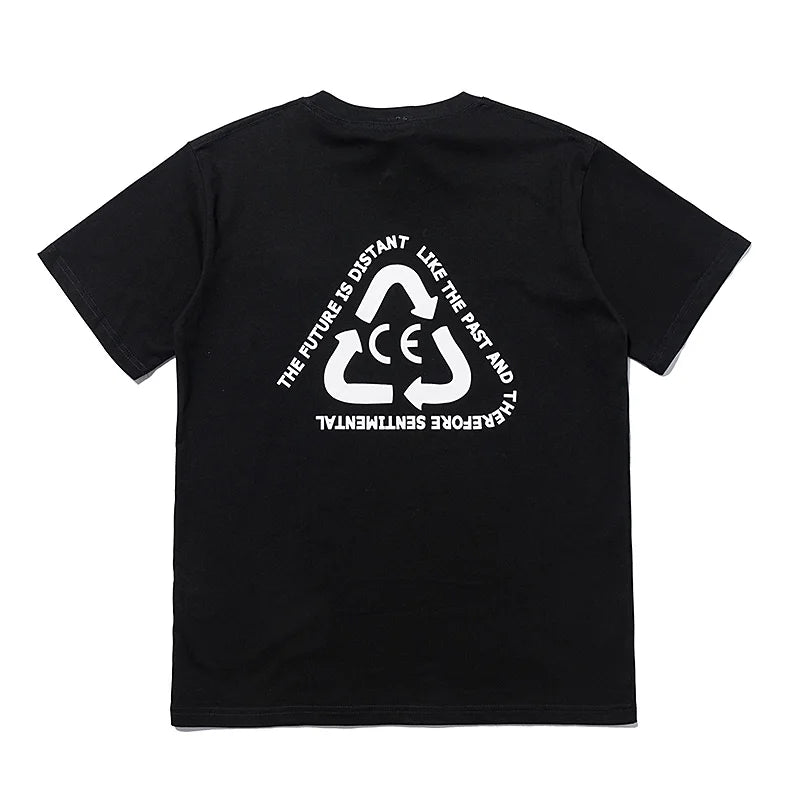 High Quality CAVEMPT Tops Tee Phantom Letter Printing Classic All-match Men Woman Loose O-Neck Summer C.E T Shirt Street King Limited
