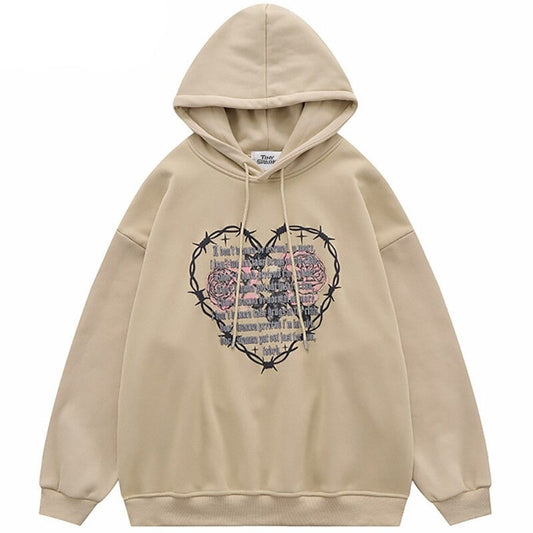 "Crossed Eyes" Unisex Men Women Streetwear Graphic Sweatshirt Daulet Apparel