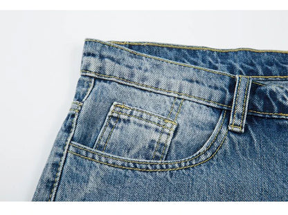 fashion ripped destroied jeans trousers distressed biker jeans with stars high street slim pants joggers denim jeans for men unique joggers style 2252