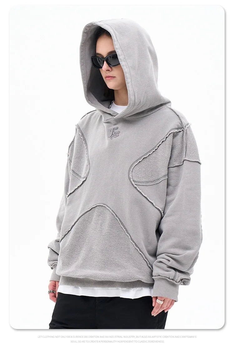 Reverse design process solid color hoodie Street King Limited