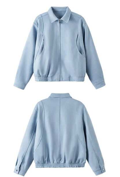 2025 spring short coat mens korean streetwear fashion loose casual bomber jacket women plus size autumn coat outerwear unique shorts style 265