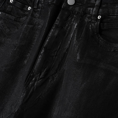 hi street flared jeans men broken patchwork denim pants streetwear harajuku luxury designer black jeans trousers male urban skinny jeans