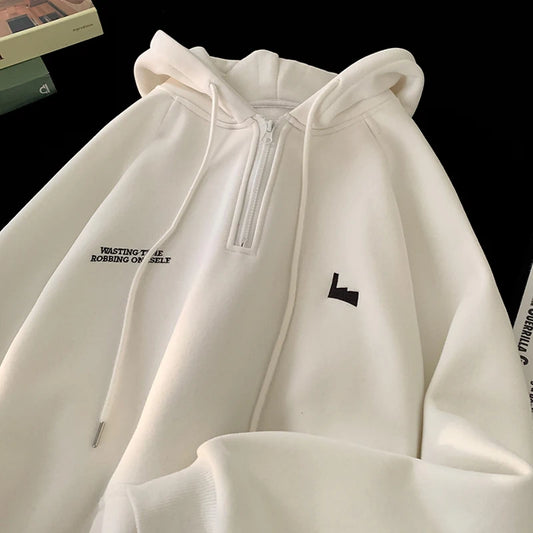 Men's Hoodies Trendy Brand Printing Fashion Drawstring Hooded Harajuku Unisex Street Sweatshirts Autumn Winter New Male Clothing Street King Limited