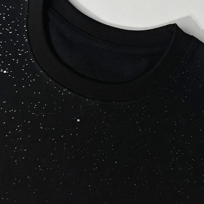 Mens T-Shirt Shining Starry Sky Casual Interesting Printed T-Shirt Autumn Street Trend Campus Short Sleeve Top Men'S Clothing Street King Limited