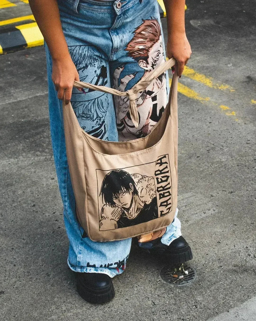 harajuku high street y2k baggy jeans punk popular print wide leg denim pants jeans streetwear trouser men clothing unique jeans style 1988