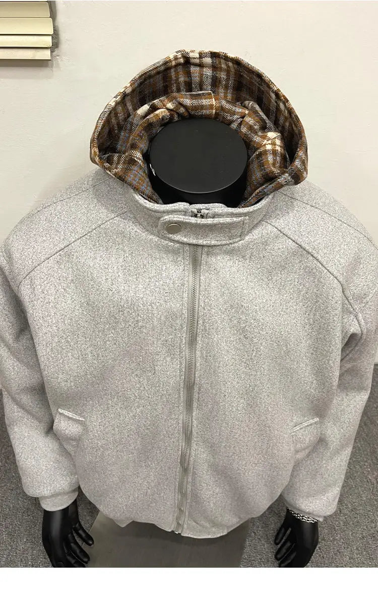 winter cotton padded jacket men women streetwear fashion loose casual hooded woolen bomber parkas jacket thicken coat outerwear unique default style 1040