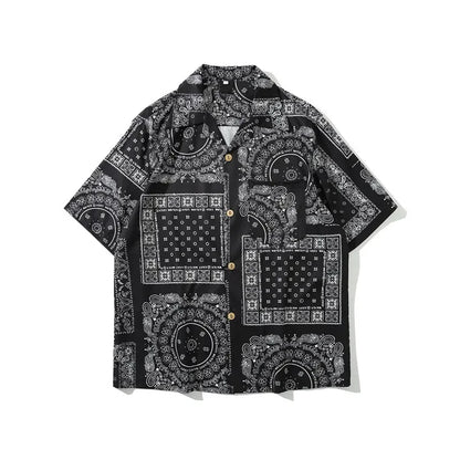 Dark Icon Bandana Full Printed Hawaiian Shirt 2020 Summer Vintage Shirts Men Street Shirts for Men Street King Limited