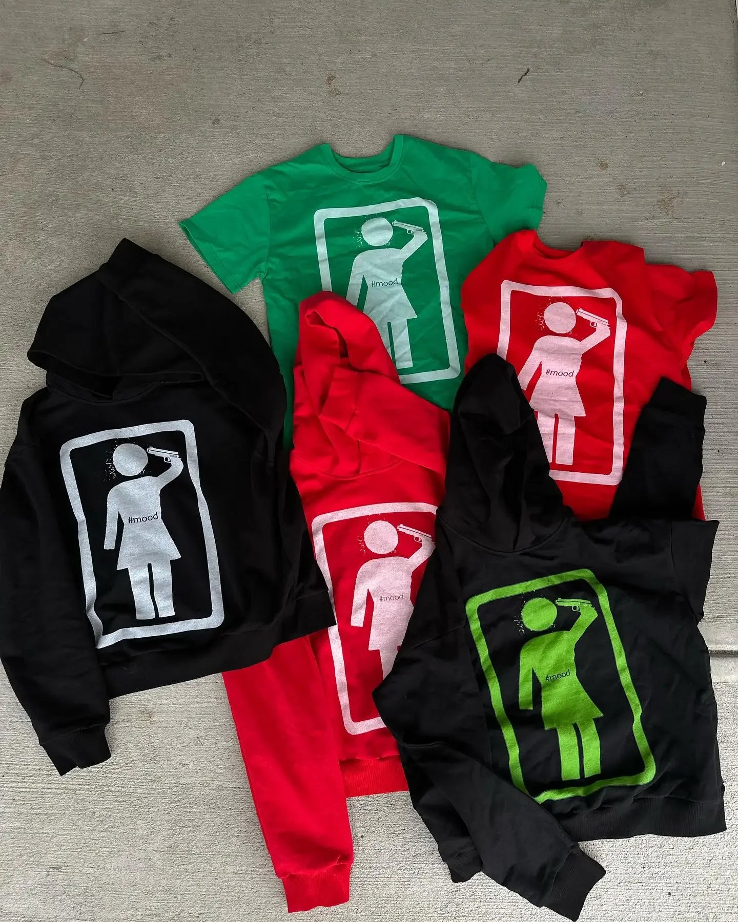 American Gothic Cartoon Pattern Oversized Hoodie Women's Y2K Street Hip Hop Harajuku Fashion Loose Long Sleeve Sweatshirt Men's Street King Limited