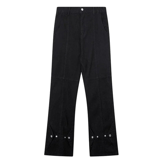 Men Baggy Jeans American High Street Flare Denim Pants Rivet Decoration Y2k Fashion Trousers Goth Vintage Men's Clothing Street King Limited