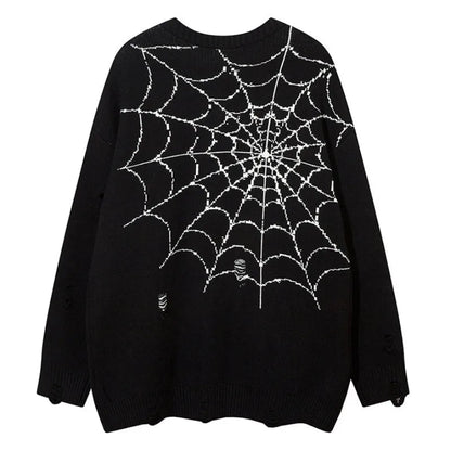 Hip Hop Knitted Sweater Mens Winter O-neck Harajuku Pattern Pullover Streetwear Casual Loose Pullover Sweaters Jumper Knitwear Street King Limited
