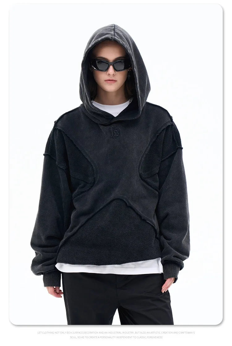 Reverse design process solid color hoodie Street King Limited