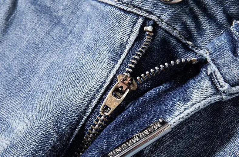high 2023 new classical pirate metal skull bone luxurious embroidered jeans cotton denim pants comfort casual jeans 28 38 204 unique jeans style 63