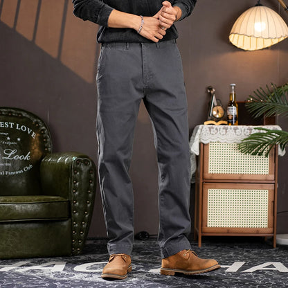 men american retro handsome loose casual business pure cotton pants japanese amikaji fashion straight cargo pant trouser unique cargo style 2416