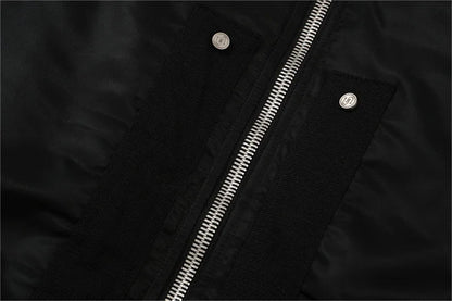 undermycar 2023 new high street fashion brand high quality multi pocket flight jacket cotton coat black unique default style 3629