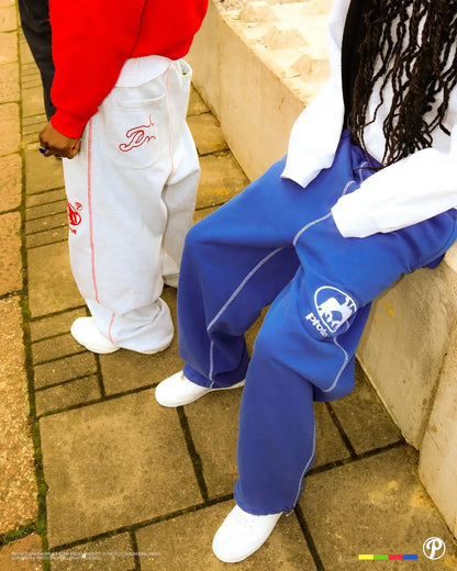 American fashion PROTECT Gothic letter embroidered sweatpants men's 2024Y2K retro high waist jogging loose drawstring overalls Street King Limited