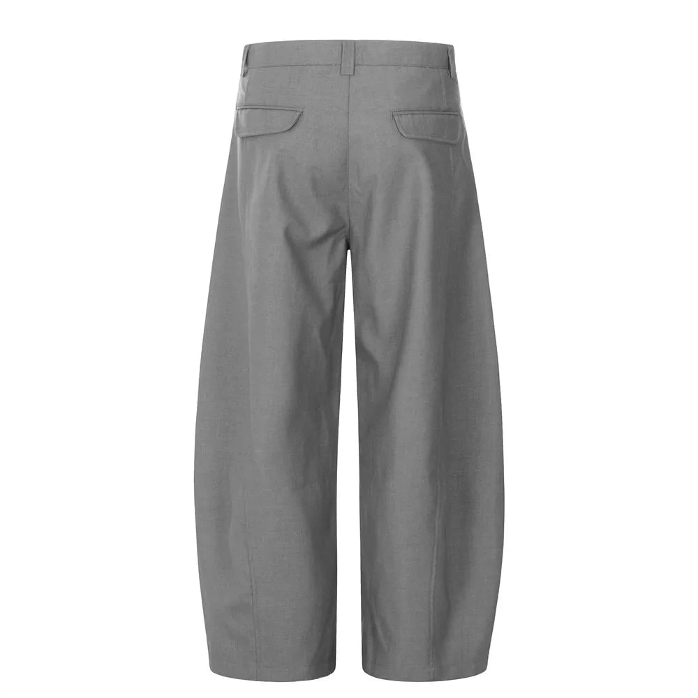 men women american streetwear fashion loose casual vibe hip hop cleanfit wide leg suit pant boyfriend harem pants trousers unique default style 1950