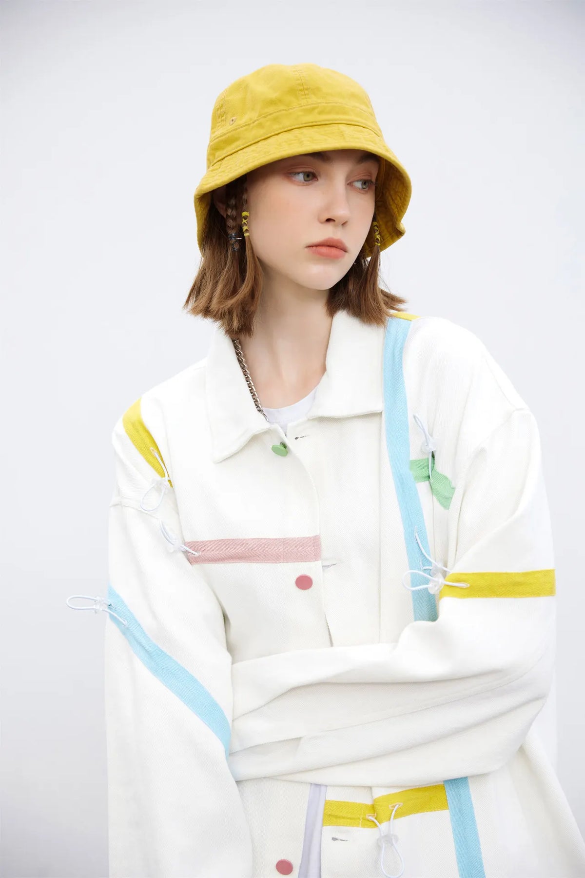 2023 autumn varsity jackets men hip hop streetwear striped drawstring design college jacket coat unisex clothing unique default style 1169