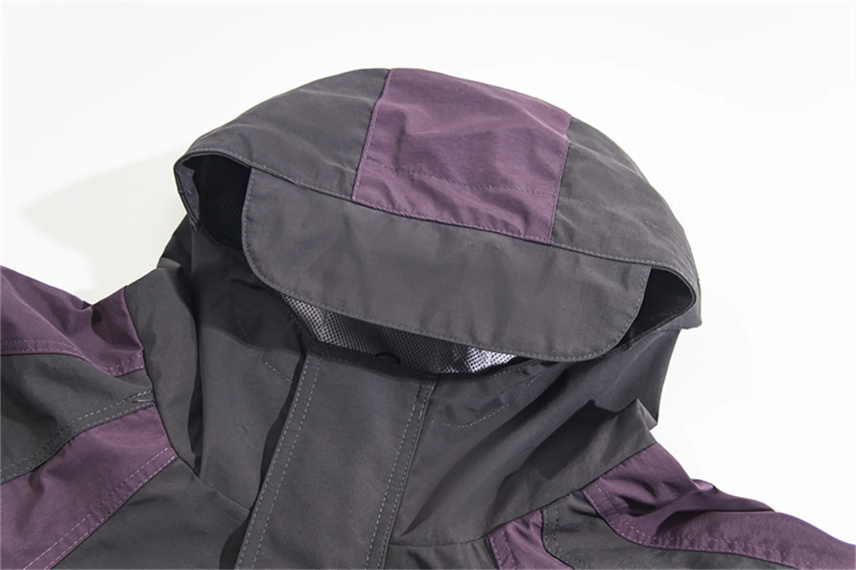 2024 new grai lz brand fashion solid high street muti functional interchange jacket urban fashion pants
