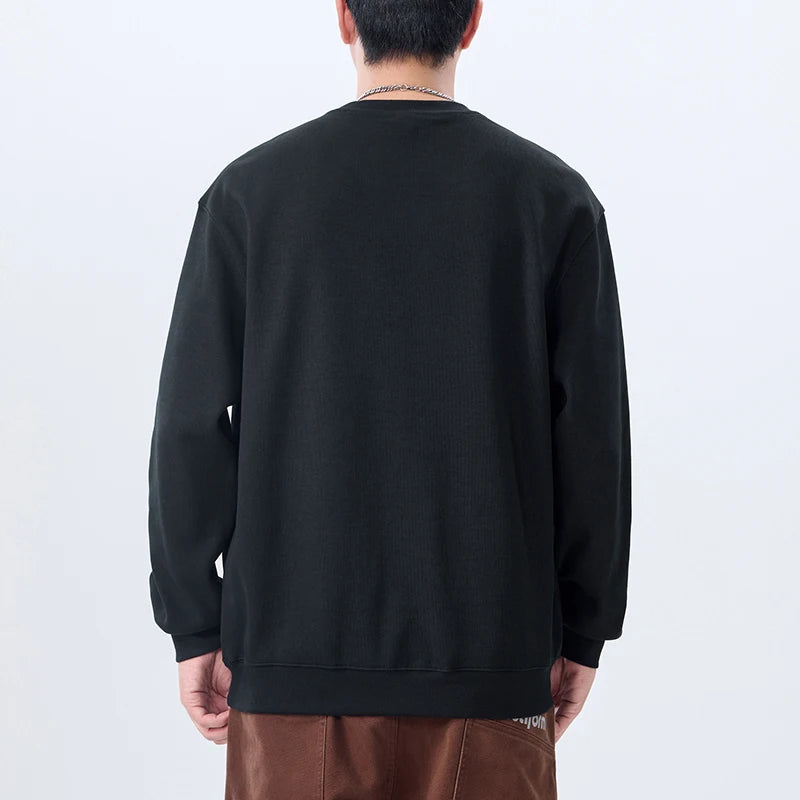 Men Handsome Splice Embroidery Fashion Loose Casual Pullover Sweatshirt Spring Autumn Plus Size Hoodies for Man Clothing Street King Limited