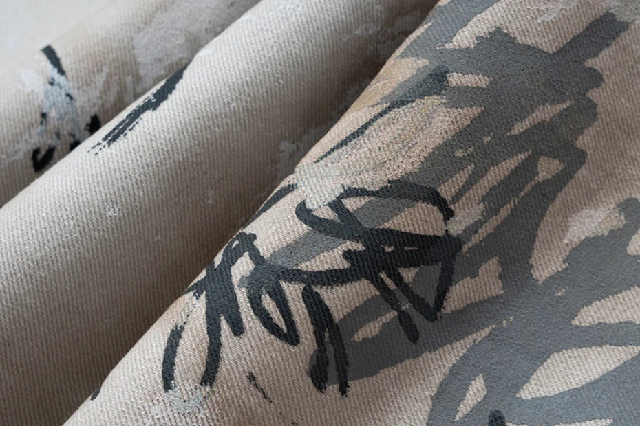 men hip hop baggy jeans graffiti printed loose straight denim pants dirty washed streetwear fashion jeans trousers white unique jeans style 691