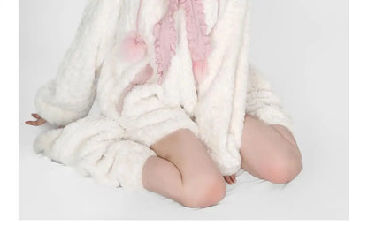 Harajuku Sweet Thicknecked Bow College Coat Woman Zip Up Hoodie Sailor Suit Plush Hoodies Women 2023 Streetwear Goth Y2k Clothes Street King Limited