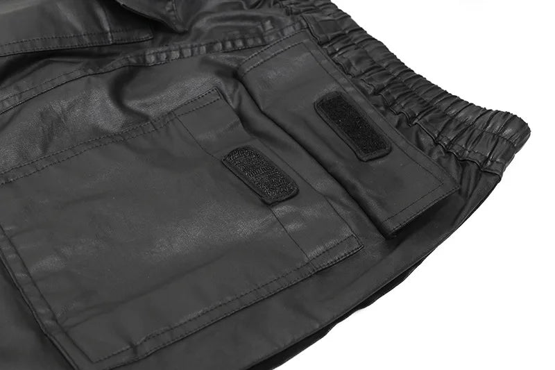 new men 2023 rick waxed workwear breasted rivet sides cargo comfortable cotton parkour sweat casual pants sweatpants tag 721 unique joggers style 5055