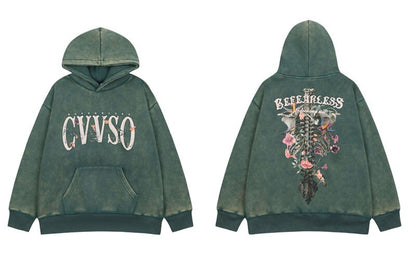 "Broken Back" Unisex Men Women Streetwear Graphic Hoodie Daulet Apparel