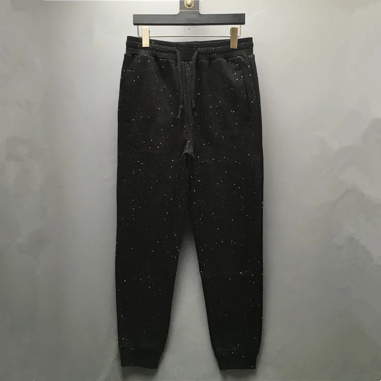 high new novelty luxury men 2022 classic shiny sky stars comfortable cotton parkour sweat casual pants sweatpants d48 unique joggers style 4258