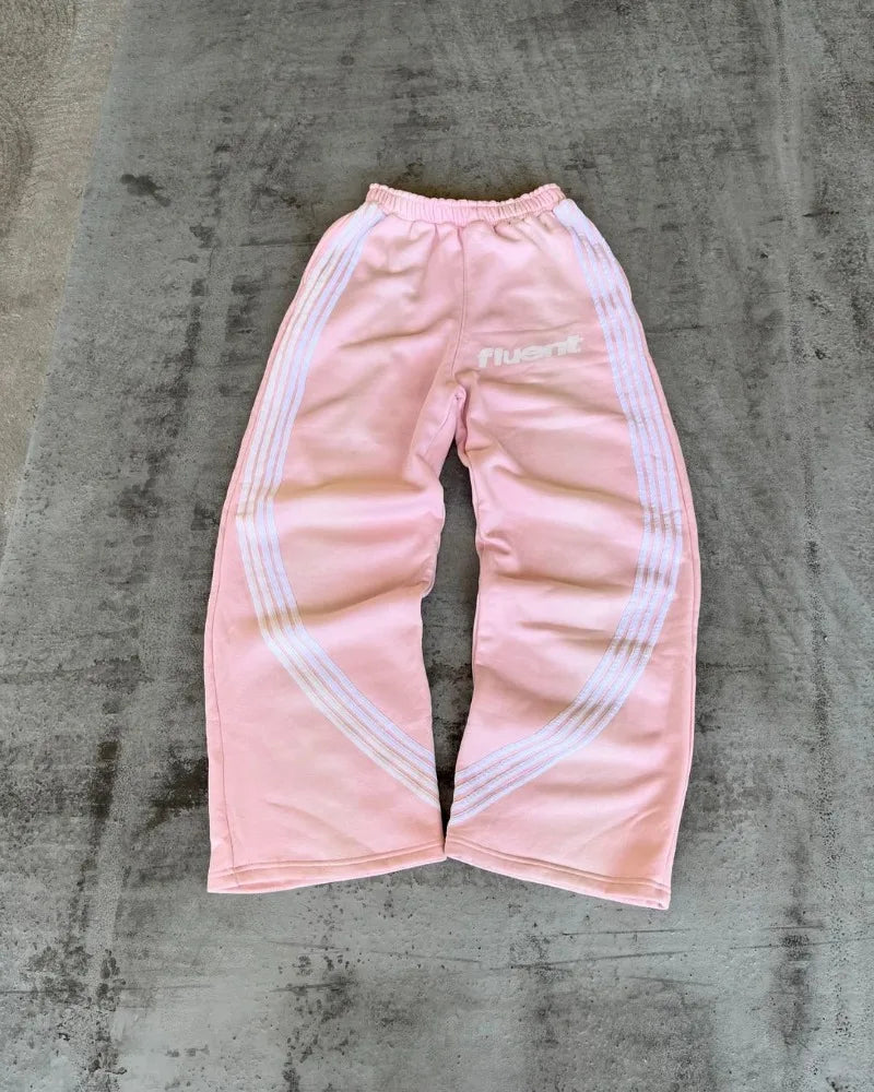 y2k american hip hop rock fashion letter striped nine point pants street fashion brand harajuku retro oversized couple trousers unique default style 3285