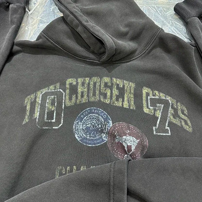 A woolen hoodie is loose Street King Limited