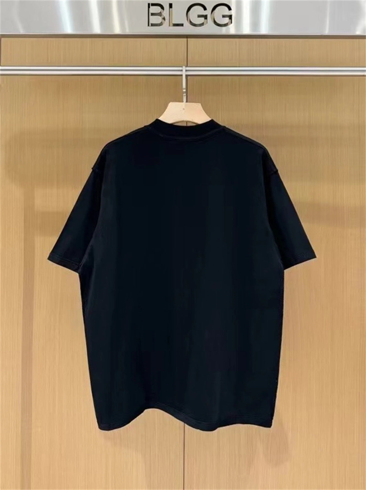 24SS BALCG style rainbow flag logo printed reverse sewn pure cotton Oversized loose short sleeved T-shirt Tops For Summer Street King Limited