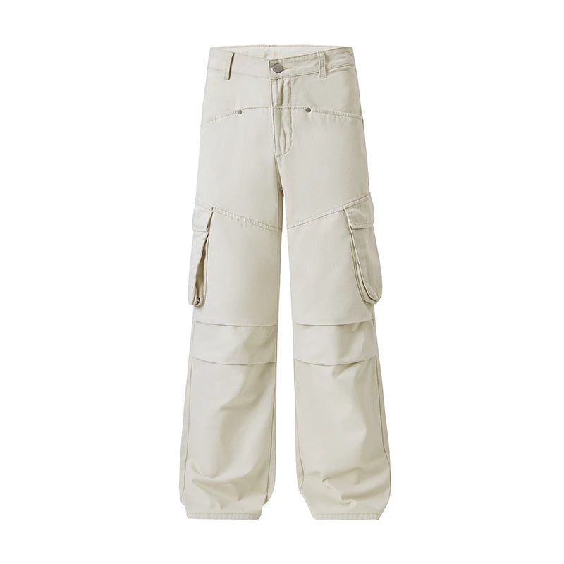 men multi pocket streetwear fashion loose casual plus size cargo pants women pure cotton hip hop y2k pants cityboy trousers unique cargo style 1687