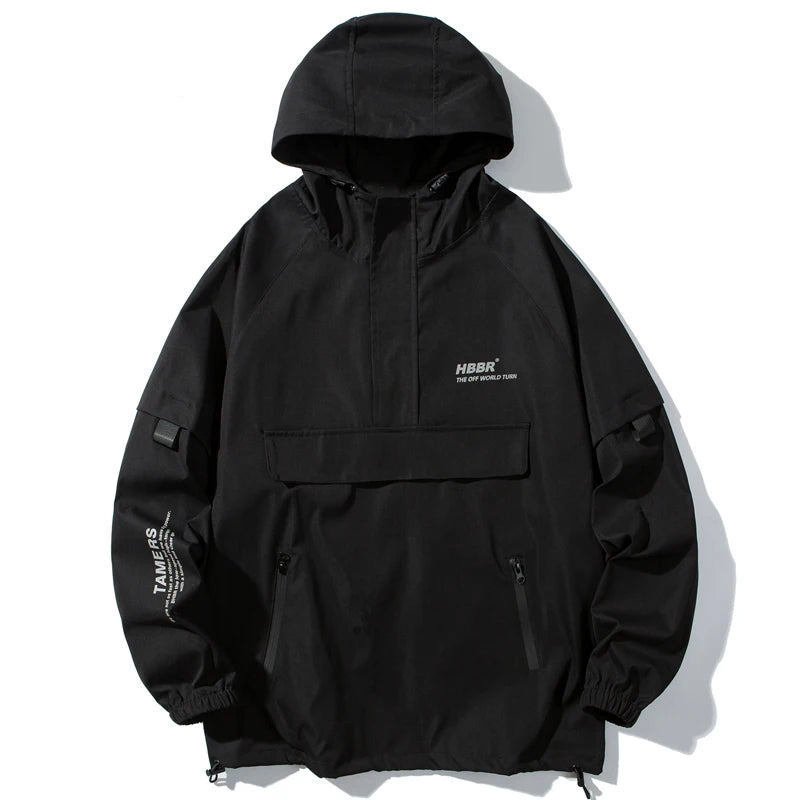 2023 men streetwear jackets and coats hip hop harajuku mens windbreaker overcoat mens clothing unique default style 642