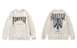 "Together Forever" Unisex Men Women Streetwear Graphic Sweatshirt Daulet Apparel