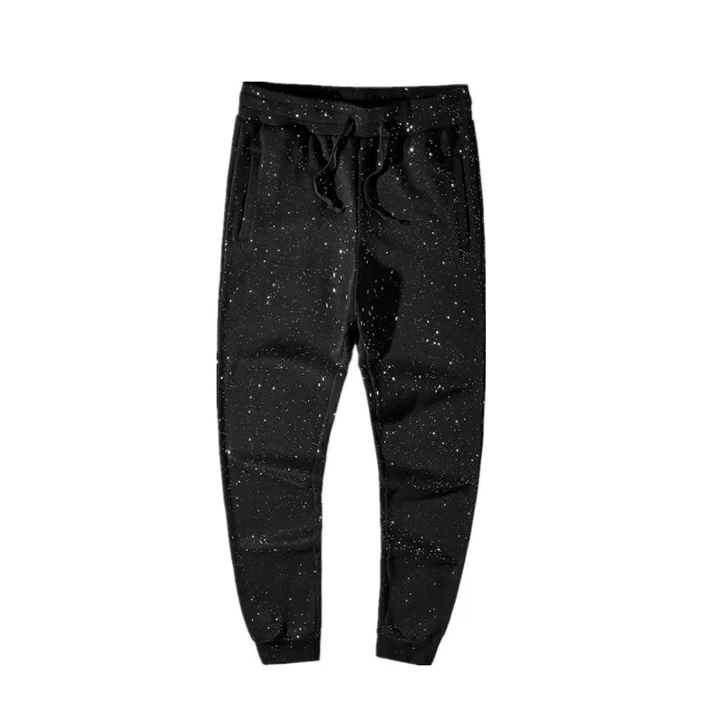 high new novelty luxury men 2022 classic shiny sky stars comfortable cotton parkour sweat casual pants sweatpants d48 unique joggers style 4257
