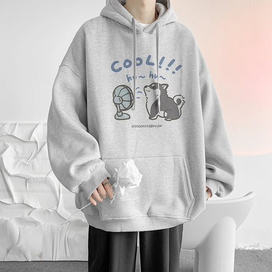 Cool Cartoon Cat Graphic Print Hoodies For Men Y2K Streetwear Clothes Hip Hop Fashion Hooded Sweatshirts Loose Pullover Hoody Street King Limited