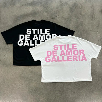 American High Street Trendy Brand Letters Anime Print Oversized Short-sleeved Tops Men Y2k Fashion Retro Casual T-shirts Women Street King Limited