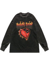 "Broken Heart" Unisex Men Women Streetwear Graphic Sweatshirt Daulet Apparel